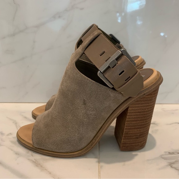 Marc Fisher Brown Suede Block Heels (US 6.5) - Picture 5 of 5